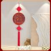 Handmade peach wood Chinese knot for good luck